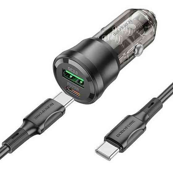 АЗУ Borofone BZ25 Journey PD20W+QC3.0 total 38W (1USB-A/1C) + кабель Type-C to Type-C Херсон