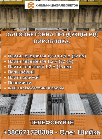 Залізобетонні вироби Львів