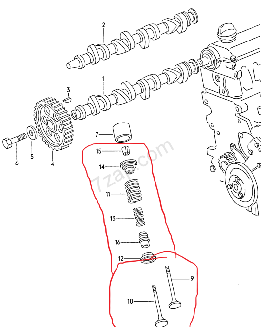 VAG 069109601F, Клапан впуск, випуск Фольксваген, Ауди 1.9D, 1Y Винница - изображение 2