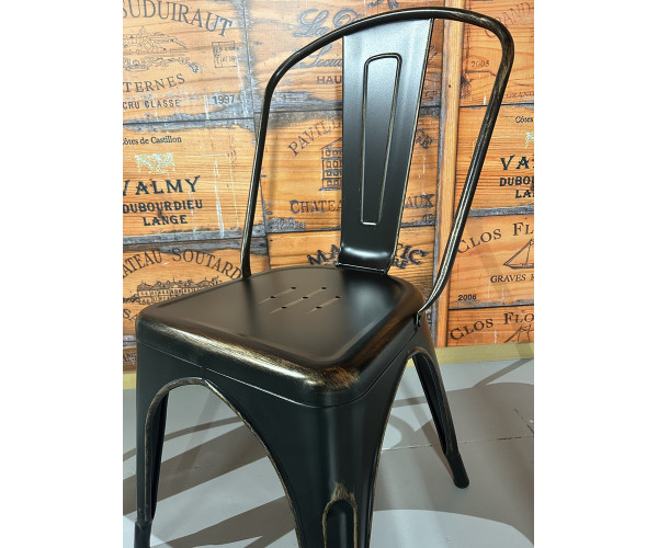 Стілець Толікс V металевий чорний вінтаж Днепр - изображение 5