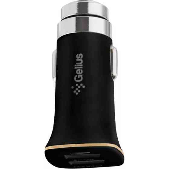 Автомобільний зарядний пристрій Gelius Apollo GP-CC01 15W 3.1A 2USB + cable Type-C Black (Код товару Харків