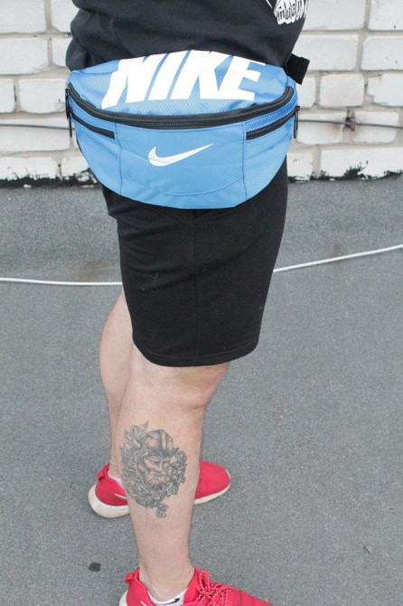 Поясная сумка Nike Team Training (голубая) сумка на пояс Київ - зображення 3