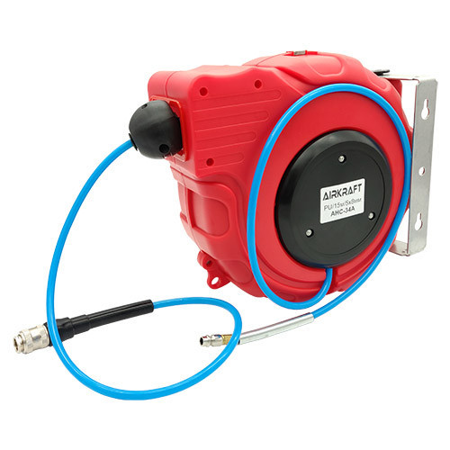 Шланг воздушный для компрессора на катушке 5x8мм, 15м быстросъемный AIRKRAFT AHC-34A Харьков - изображение 1