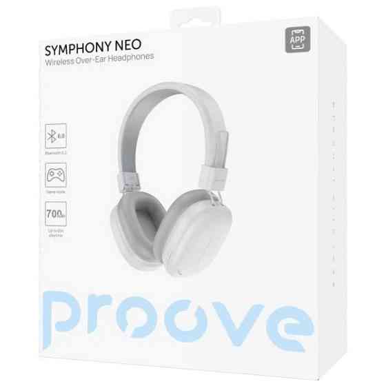 Bluetooth-гарнітура Proove Symphony Neo (APP) White/Gray (HPSN0001AP31) Харків
