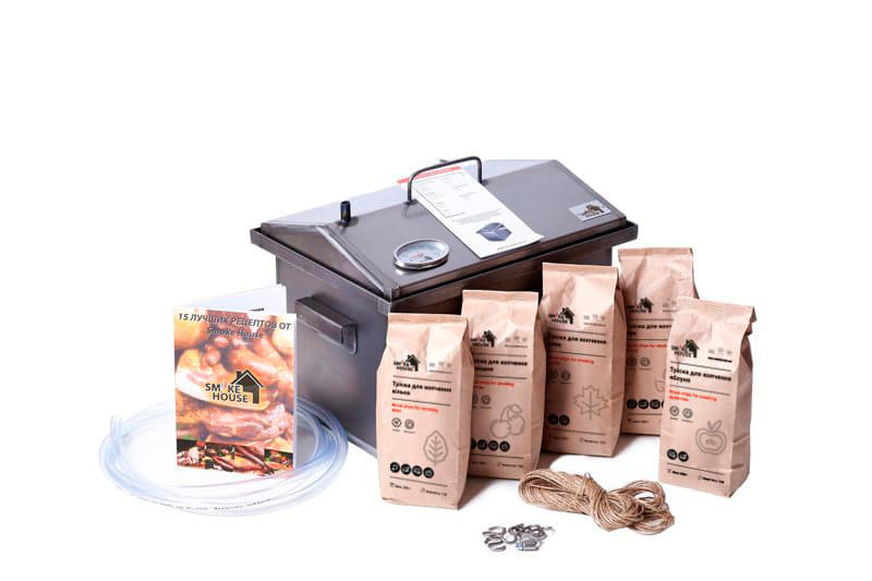 Коптильня SmokeHouse M Original с термометром и подставкой Харків - зображення 10