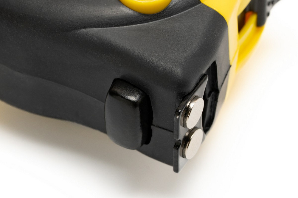 Рулетка MASTERTOOL 3 м х 16 мм с магнитами 2 фиксатора кнопка STOP покрытие TPR нейлоновое покрытие  Харьков - изображение 4