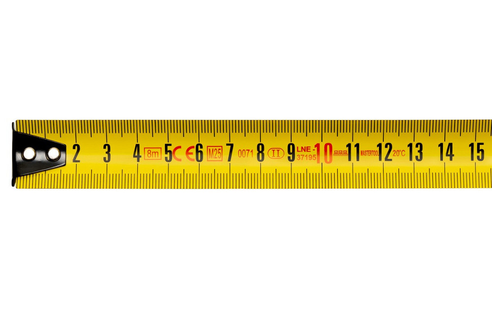 Рулетка MASTERTOOL ″Shiftlock″ 8 м×25 мм фиксатор полотна нейлоновое покрытие 62-8025 Харків - зображення 4