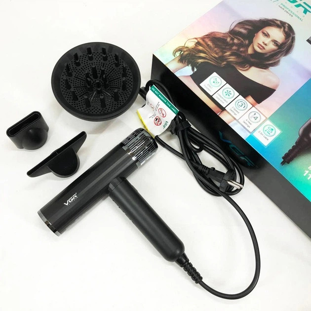 Фен VGR V-427 2200 Вт черный Київ - зображення 3