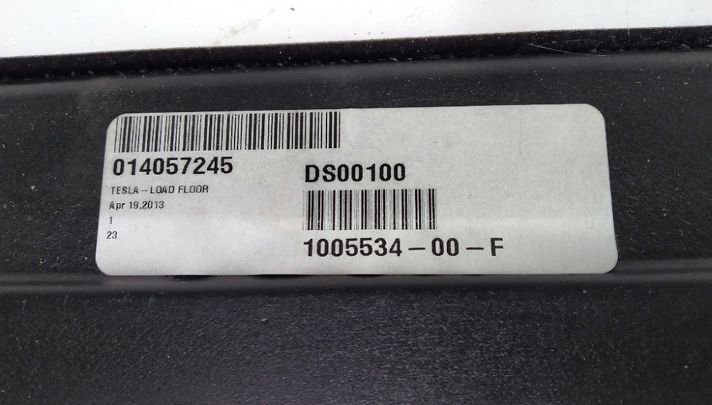 Полка багажного отсека нижняя Tesla model S, model S REST 1005534-00-F Київ - зображення 6