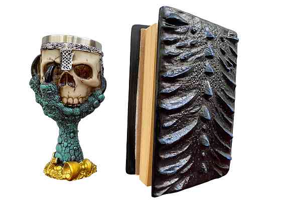 Подарочный набор Бокал 3D Лапа Дракона и Блокнот 3D «Книга Теней и Глубин» Київ