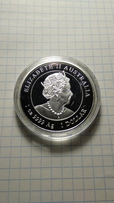 1 долар. Австралія. Рік кролика. Рівне - зображення 2