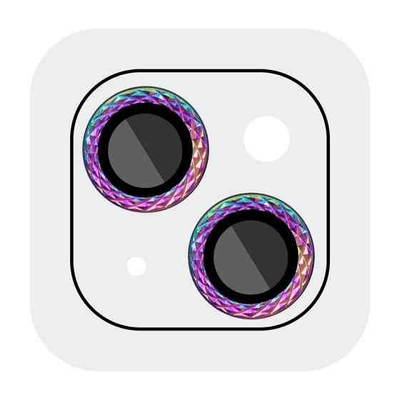 Защитное стекло Metal Shine на камеру (в упак.) для Apple iPhone 14 (6.1") / 14 Plus (6.7") Херсон