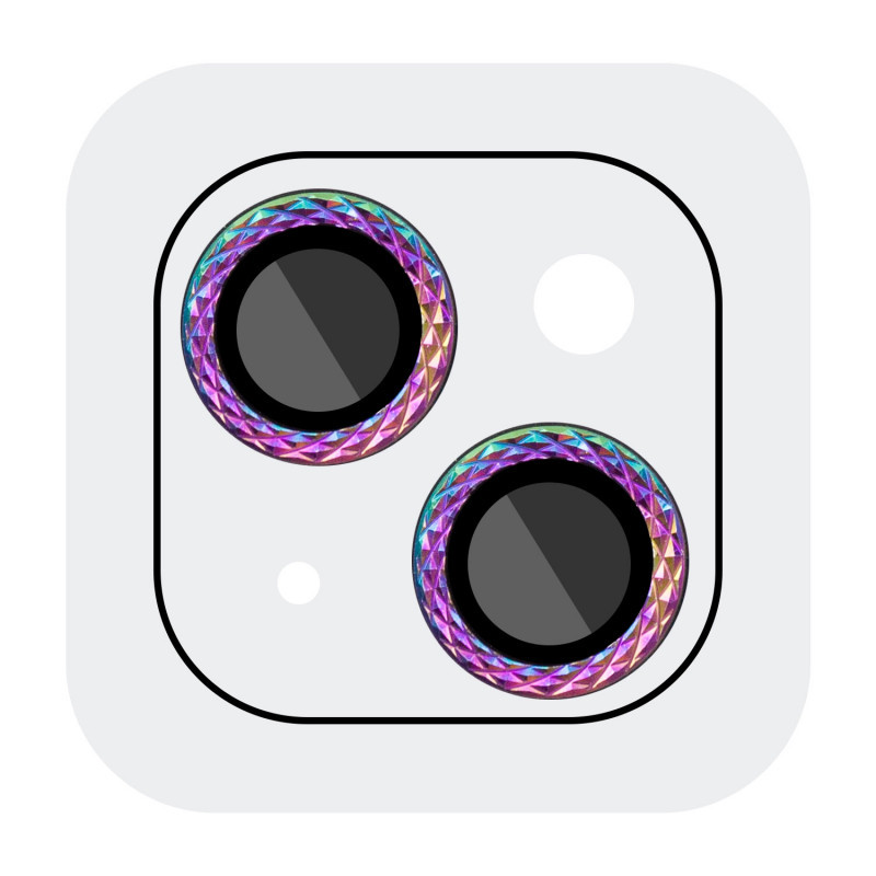 Защитное стекло Metal Shine на камеру (в упак.) для Apple iPhone 14 (6.1") / 14 Plus (6.7") Херсон - зображення 1