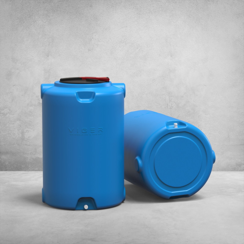 Емкость модуль 500 л вертикальная голубая Київ - зображення 2