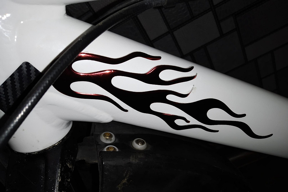 Наклейка на авто Огонь выпуклая на авто-мото Бориспіль - зображення 8