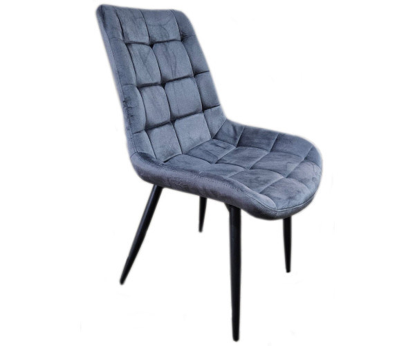 Стілець Гламур бархат велюр сірий Дніпро - зображення 2