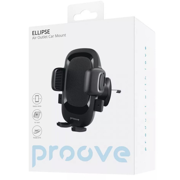 Автомобільний тримач Proove Ellipse Air Outlet Car Mount Black (CHEC00000001) (Код товару:41514) Харків - зображення 6