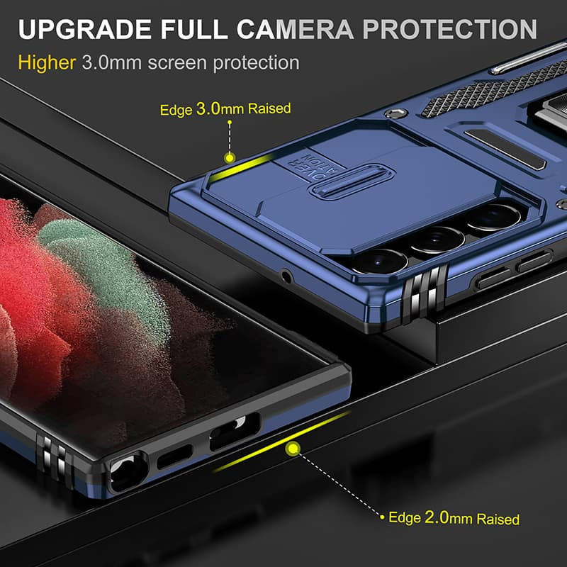 Ударопрочный чехол Camshield Army Ring для Samsung Galaxy S24 Ultra Херсон - зображення 6