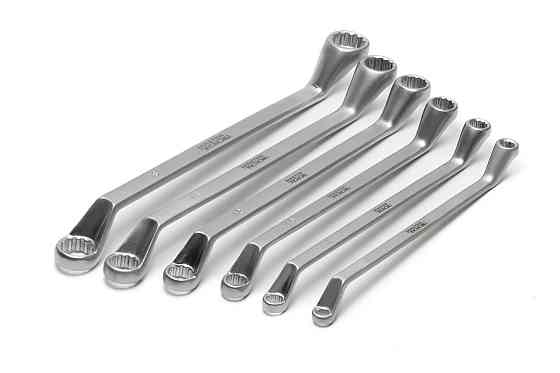 Ключи накидные MASTERTOOL SATIN FINISH набор 6 шт (6–17 мм) CrV DIN 838 72-3106 Харьков