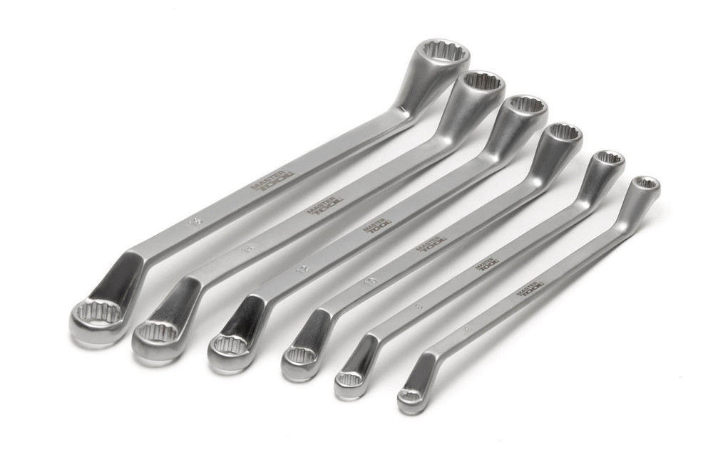 Ключи накидные MASTERTOOL SATIN FINISH набор 6 шт (6–17 мм) CrV DIN 838 72-3106 Харьков - изображение 2