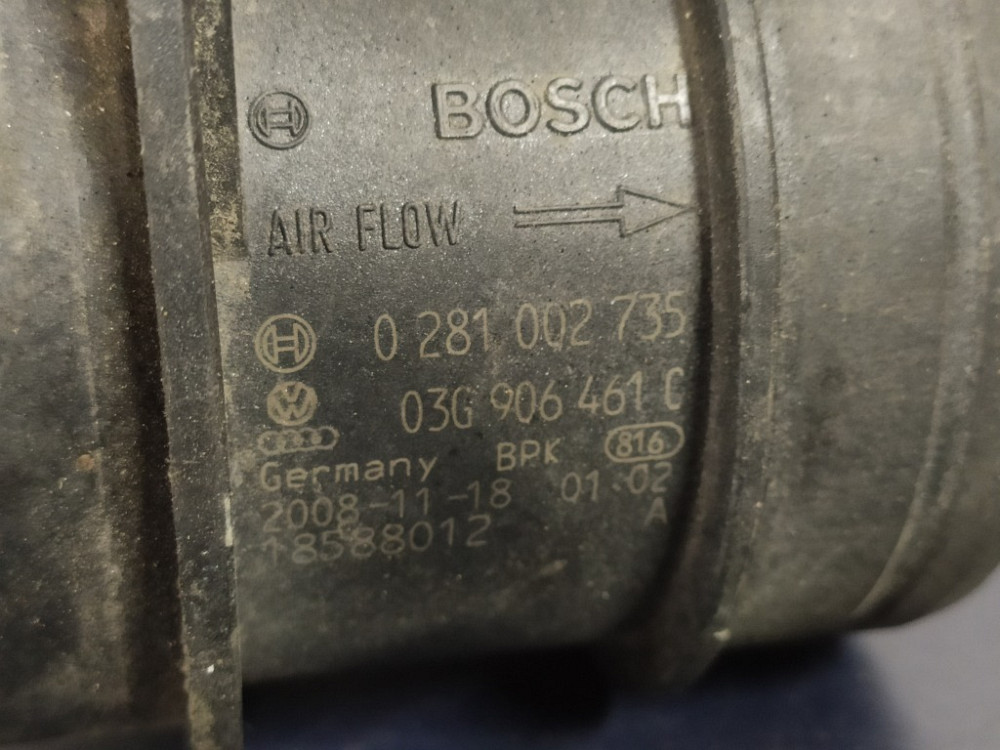 Расходомер воздуха VW Passat B6 2.0 tdi 2005-2010 (03G906461) Ковель - изображение 2