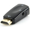 Адаптер Cablexpert HDMI-VGA-3.5мм чорний (AB-HDMI-VGA-02) (Код товару:41945) Харків