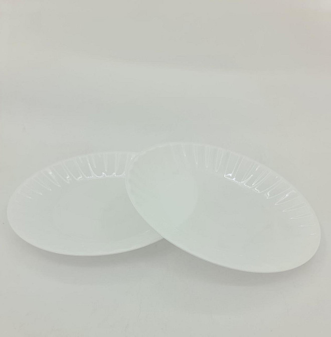 Стекловидная тарелка белая  205мм, Юнита, 10 шт\пач Харків - зображення 3