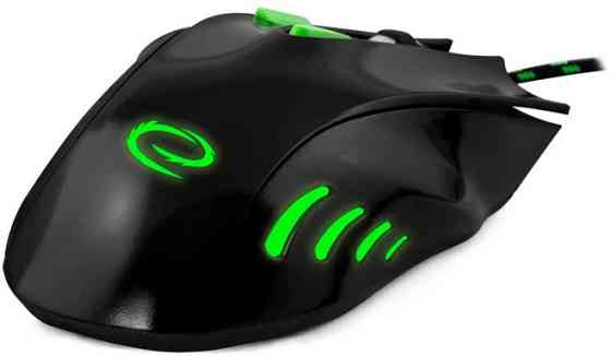 Мышь компьютерная проводная Esperanza MX401 Hawk Black-Green EGM401KG зеленая Киев