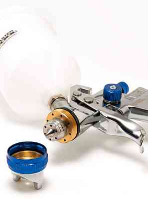 Краскопульт пневматический MASTERTOOL HVLP GLAZE ВПЛБ 600 мл Ø 1,4 мм круглый/плоский факел 150-220  Харків