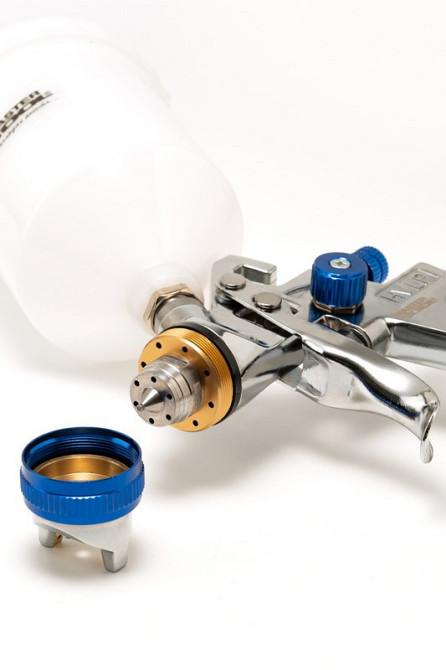 Краскопульт пневматический MASTERTOOL HVLP GLAZE ВПЛБ 600 мл Ø 1,4 мм круглый/плоский факел 150-220  Харків - зображення 3