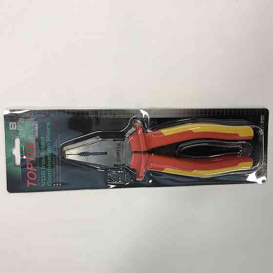 Плоскогубцы с изолированными ручками (пассатижи) 8" 1000V VDE TOPTUL DGCA2208 Харків