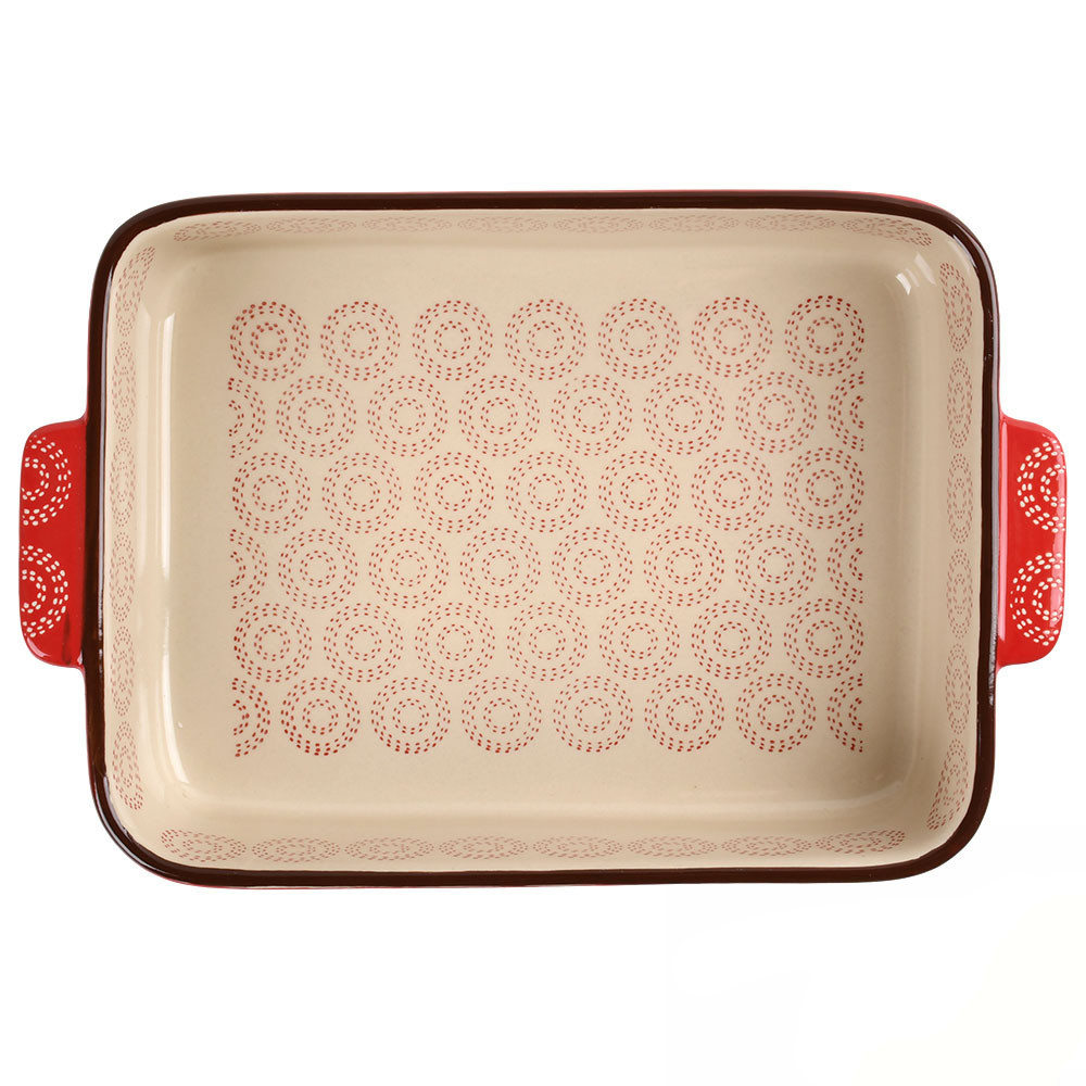 Керамическая форма для запекания Traditions 35*24.5*6.5см красная Одеса - зображення 2