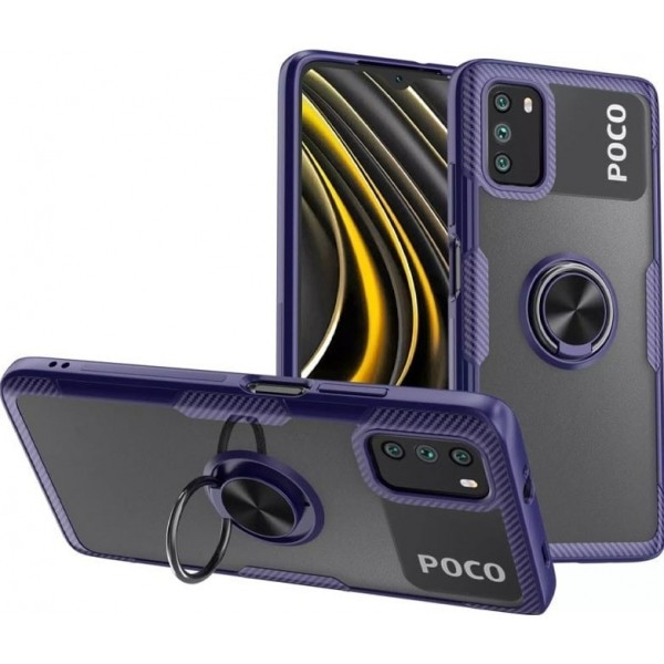 Pocophone Чохол Deen CrystalRing for Magnet для Poco M3 прозорий/Blue (Код товару:18026) Харків - зображення 1