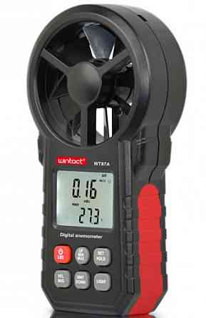 Анемометр крыльчатый 0,3-30м/с, -10-45°C WINTACT WT87A Харків