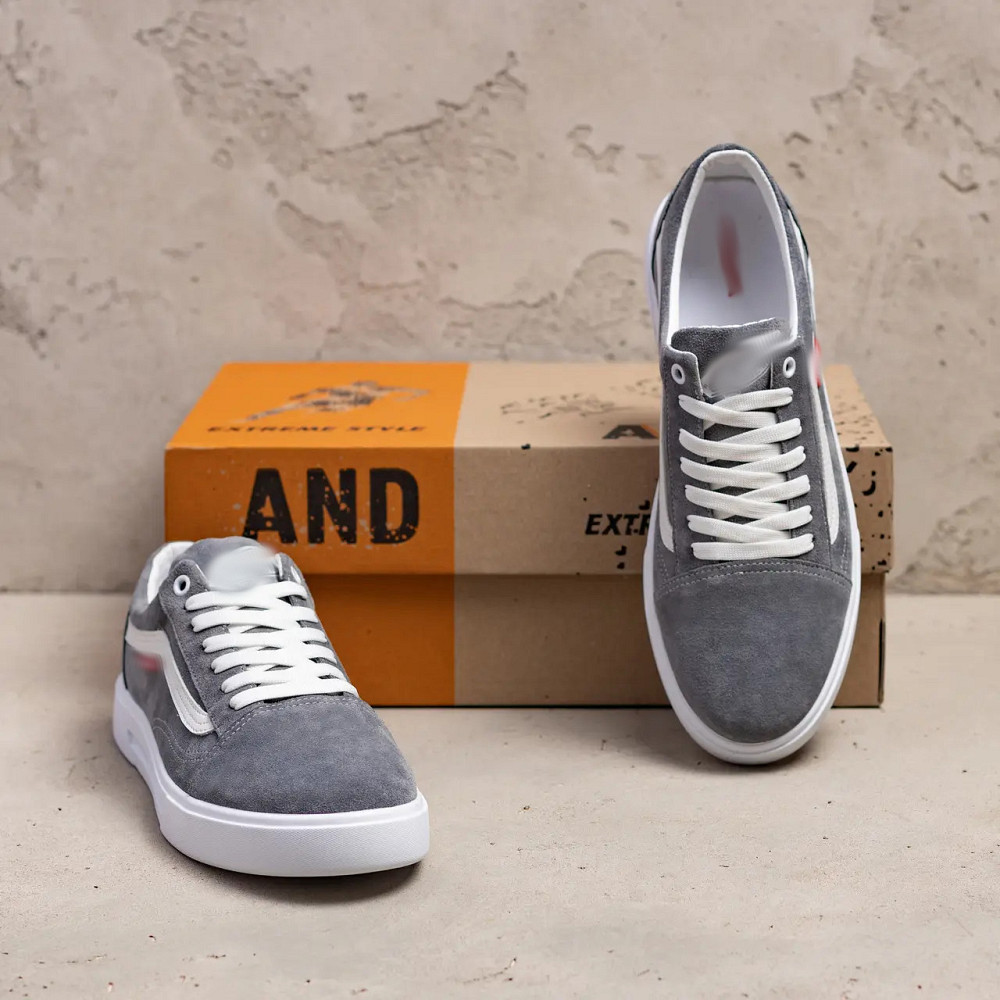 Мужские кожаные кеды  VS Grey Київ - зображення 5