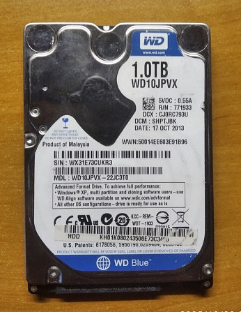 Жорсткий диск Western Digital Blue 1TB Киев - изображение 1