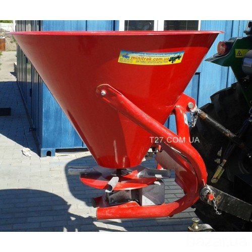 Разбрасыватель удобрений 300 кг однодисковый, металл - пластик (Польша) Глеваха - зображення 1