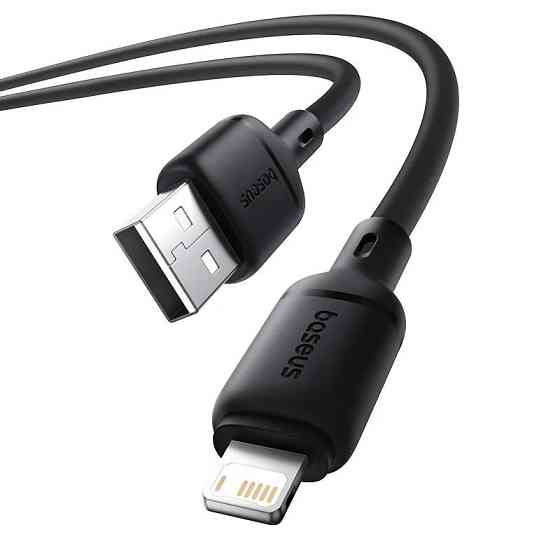 Дата кабель Baseus Silky Series OS Fast Charging USB to Lightning 2.4A (2m) (P1037770) Херсон