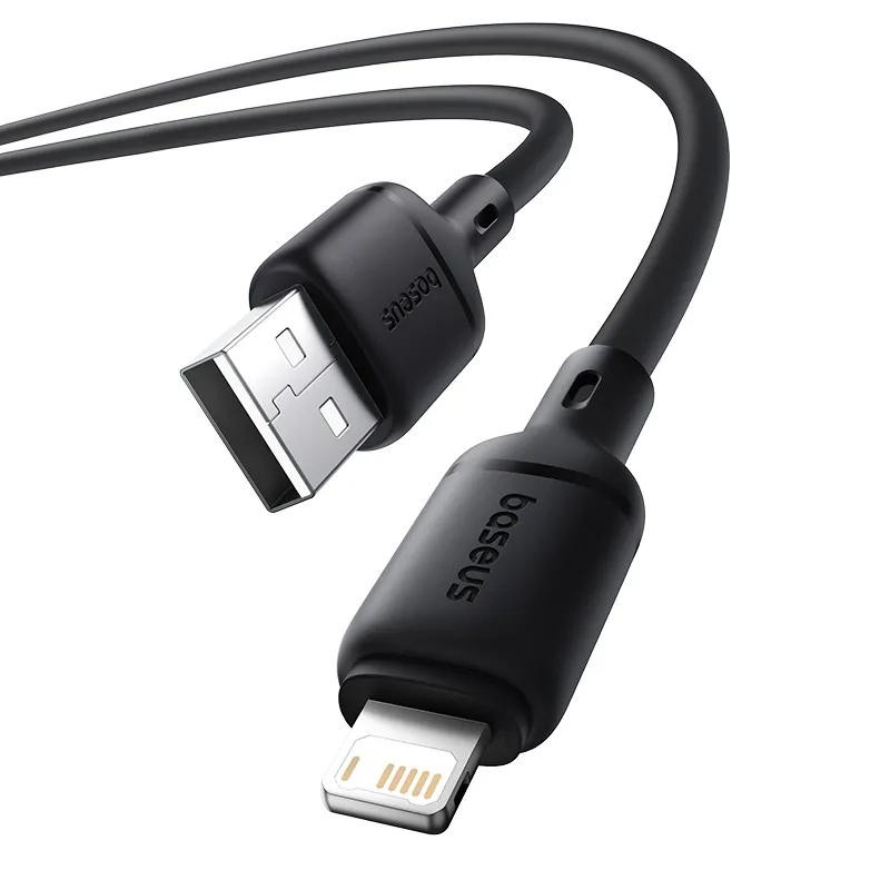 Дата кабель Baseus Silky Series OS Fast Charging USB to Lightning 2.4A (2m) (P1037770) Херсон - зображення 4