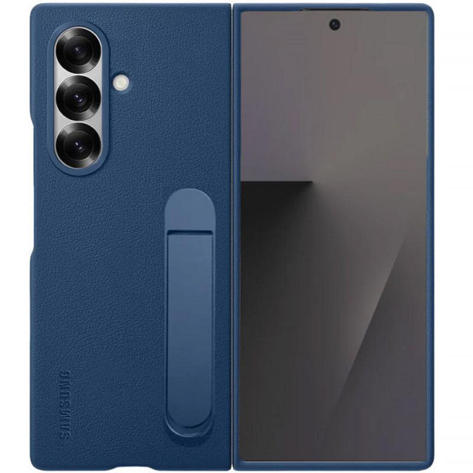 Кожаный чехол Leather Case (AAA) with stand для Samsung Galaxy Z Fold7 Херсон - зображення 1