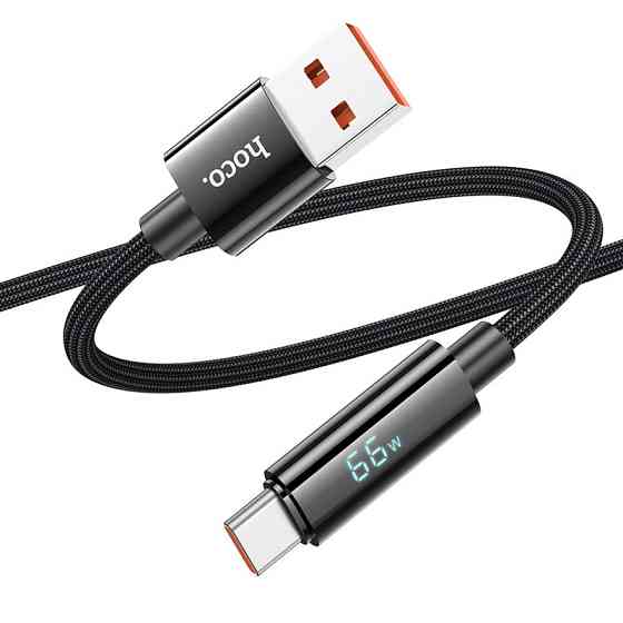 Дата кабель Hoco U125 Benefit 5A USB to Type-C with display (1.2m) Херсон