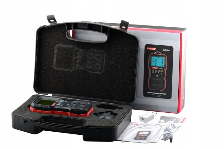 Газоанализатор 4-в-1 (кислород (O2), монооксид углерода (CO), сероводород (H2S), горючий газ WINTACT Харків - зображення 9