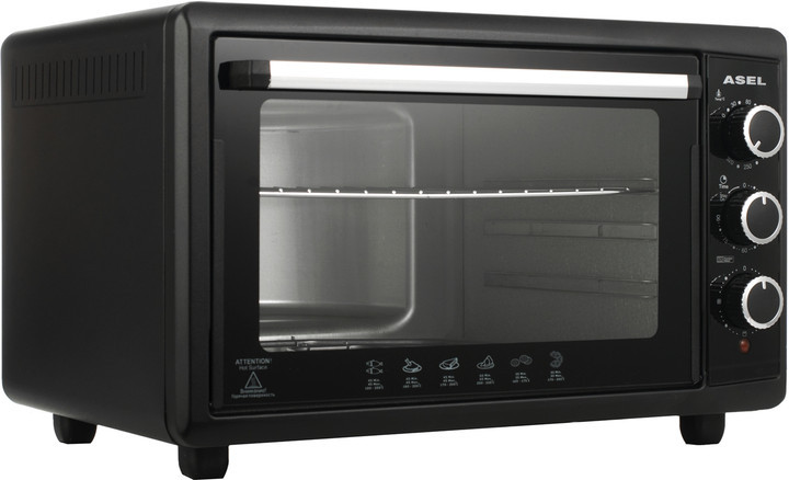 Электропечь Asel AF-50-23-BlaСk 50 л черная Київ - зображення 3