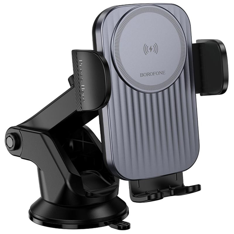 Автодержатель с БЗУ Borofone BH222 Leading 15W (center console) Херсон - зображення 4