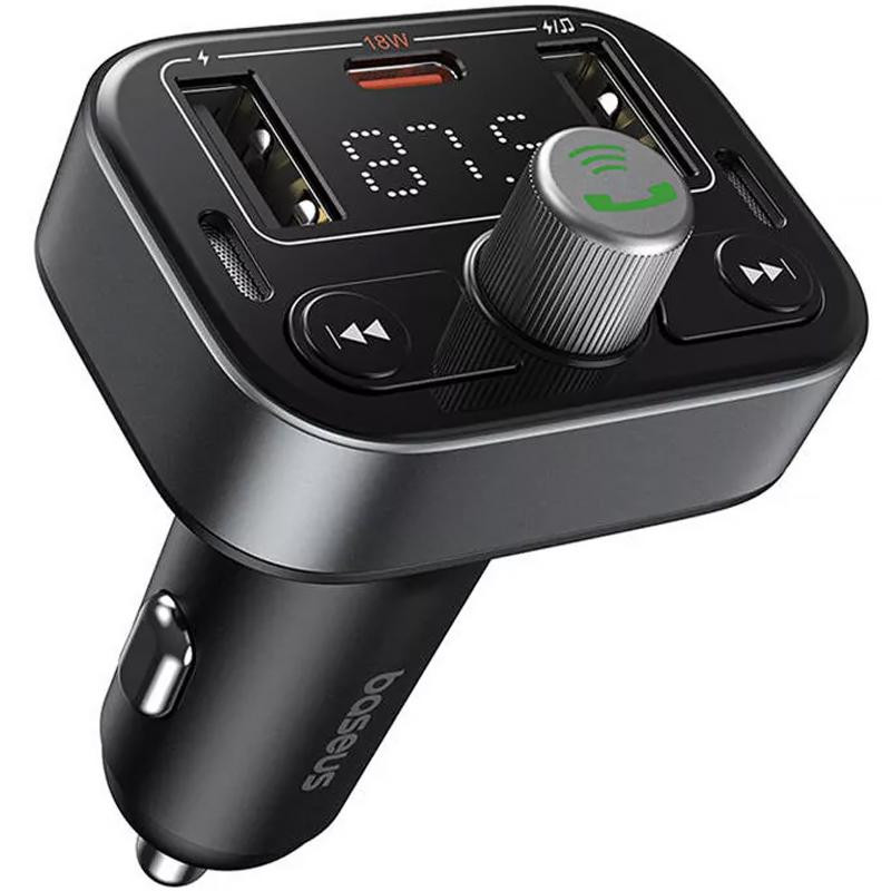 АЗУ FM модулятор Baseus S-09 Pro Series 18W (2USB-A/1C) (C10762200113) Херсон - изображение 3