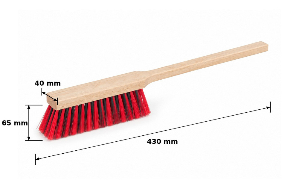 Щетка для сметания MASTERTOOL 5-рядная 430×40×81 мм высота щетины 65 мм полипропиленовая щетина дере Харків - зображення 2