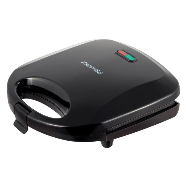 Бутербродница Kamille КМ-6716 800 Вт черная Київ - зображення 1
