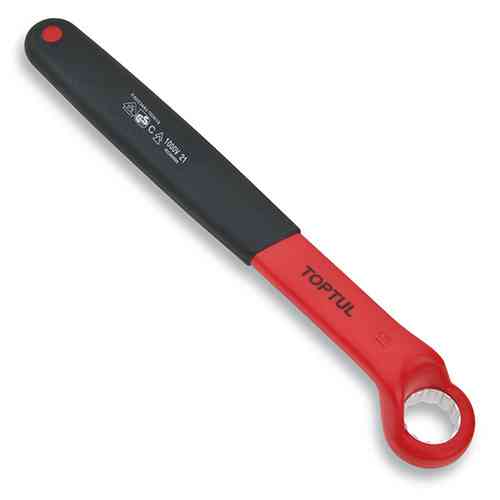 Ключ накидной изогнутый 1000V VDE односторонний (угол 75°) 19мм TOPTUL AAAW1919V4 Харків