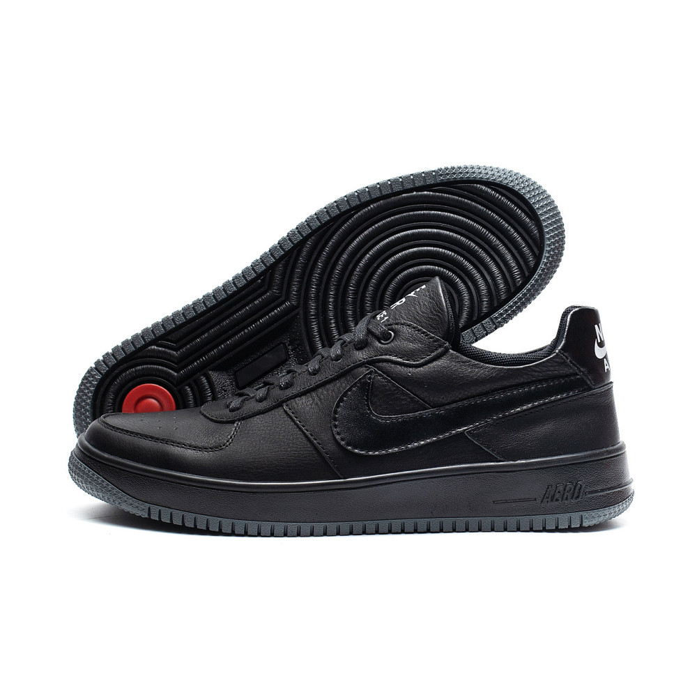 Мужские кожаные кроссовки Air Max Black Киев - изображение 1