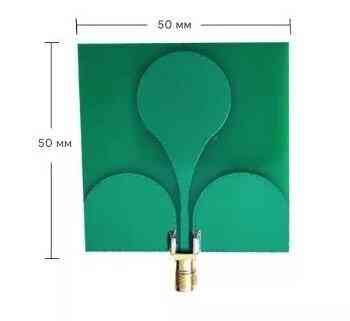 UWB-антенна 1.4GHz-10.5GHz 5-7dBi, до 40W, SMA-female, 50х50 мм (831523) Днепр